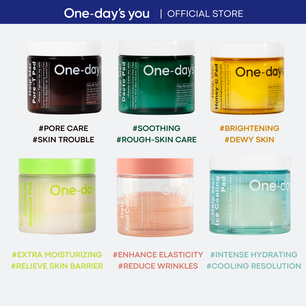 [ONE DAYS YOU][COLLECTION] Toner Pad Easy Pore Care One Step Remove Dead Skin Cells Sebum (60/70/90ea)