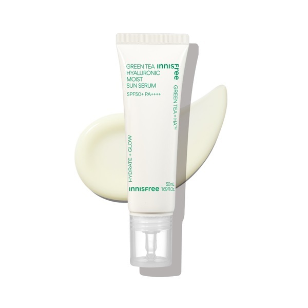 [Innisfree] Green Tea Hyaluronic Moist Sun Serum SPF50+ PA++++