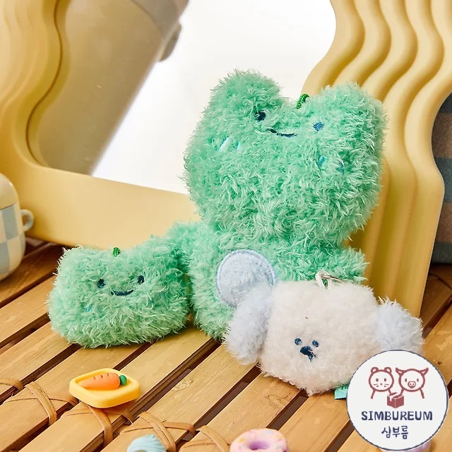 [Butter Shop] Korea Character Butter Family Rainy Day Plush Doll Keychain