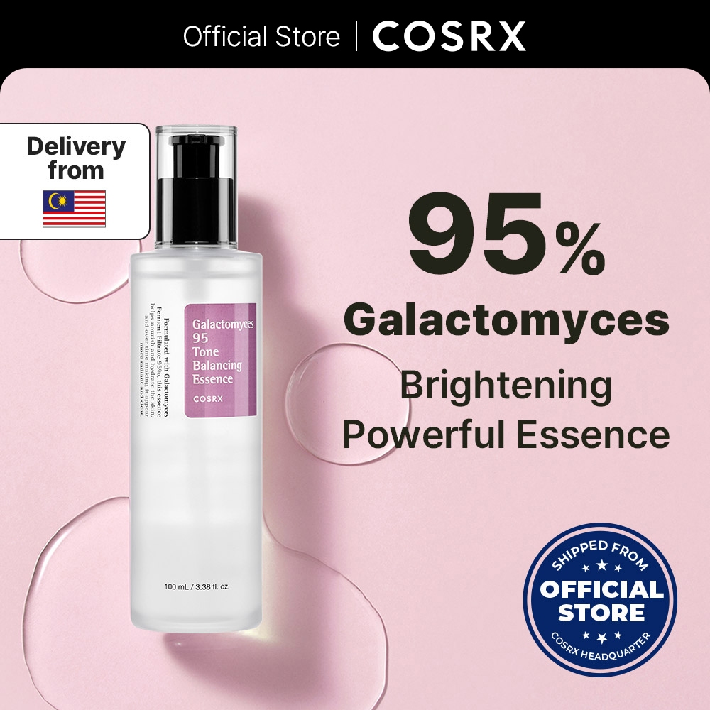 [COSRX OFFICIAL] Galactomyces 95 Tone Balancing Essence 100ml, Galactomyces Ferment Filtrate 95%, Brightening & Anti-Aging, Wrinkle Improvement