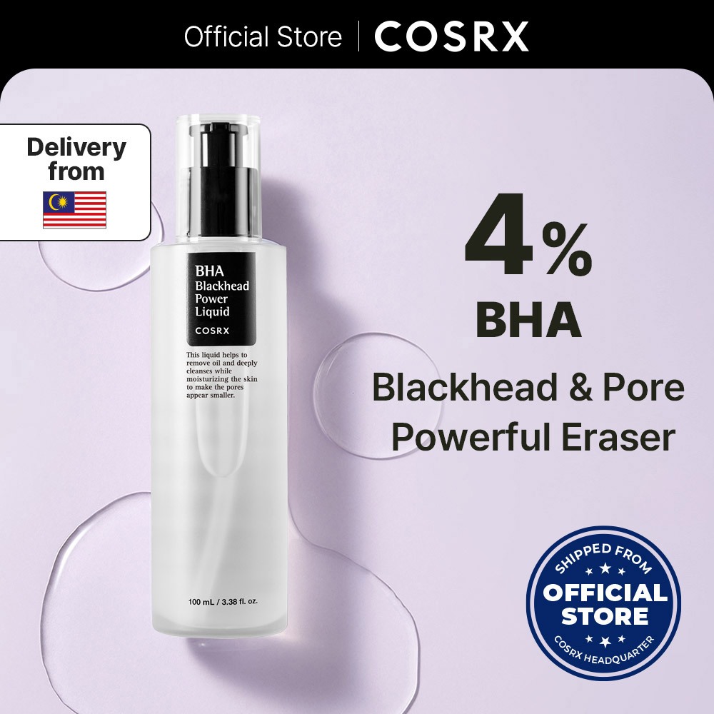 [COSRX OFFICIAL] BHA 4% Blackhead Power Liquid 100ml, BHA 4%, Daily Blackhead Treatment for Enlarged Pore