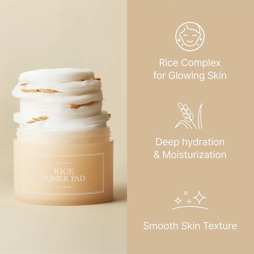 Rice Toner Pad 140ml (60 pads)