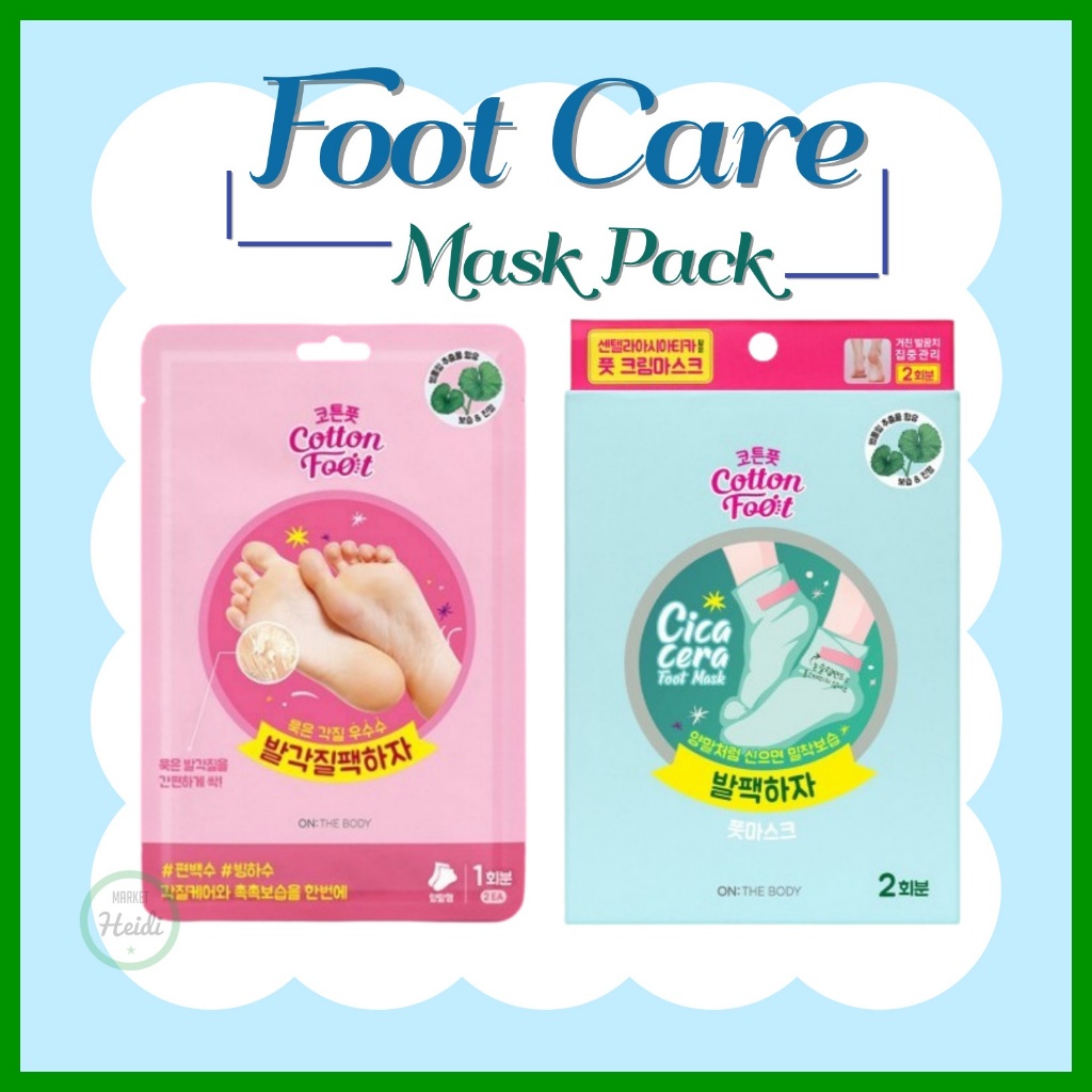 KOREA On THE BODY Foot Mask Pack Set / foot Exfoliator Mask Pack Exfoliating Dead Skin Calluses Detox