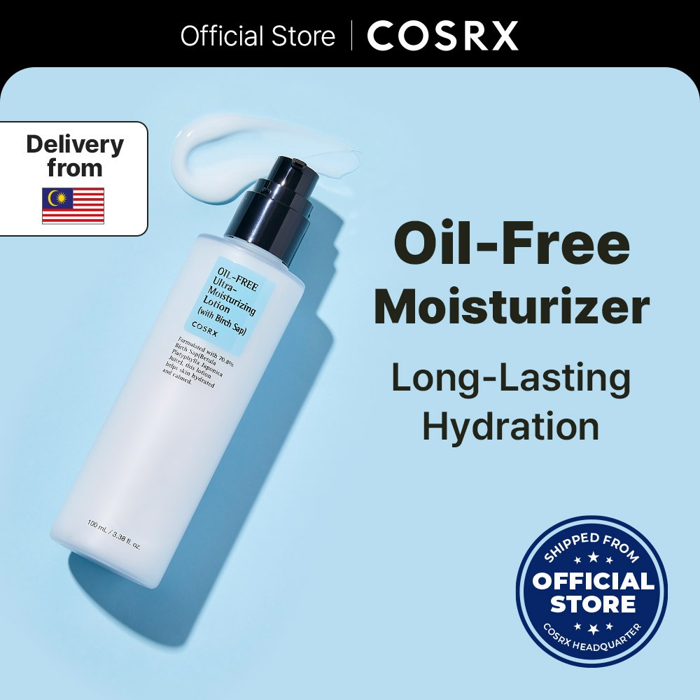 [COSRX OFFICIAL] Oil-free Ultra Moisturizing Lotion 100ml, Birch Sap 70.85%, Hydrating & Moisturizing