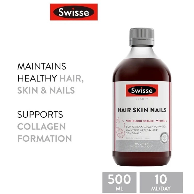 Swisse Beauty Hair Skin Nails+ Liquid 500ml Oral Liquid (EXP:10 2025)