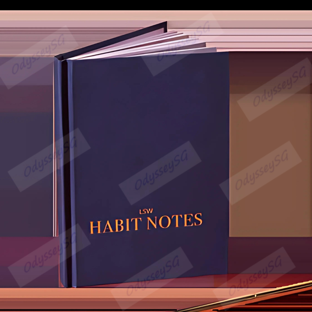 Habit Notes - Daily habit tracking journal - Mindful Zen Acitivity Series - Self Improvement