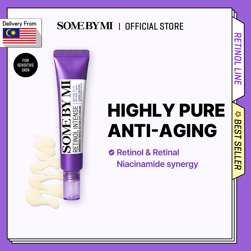 [SOME BY MI] Retinol Intense Advanced Triple Action Eye Cream 30ml [Intense Eye Care, Retinol, Retinal, Anti-aging]