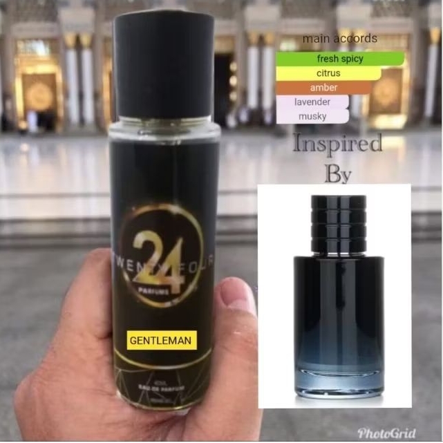 Long lasting 24 Parfums gentleman men Edp perfume made in france