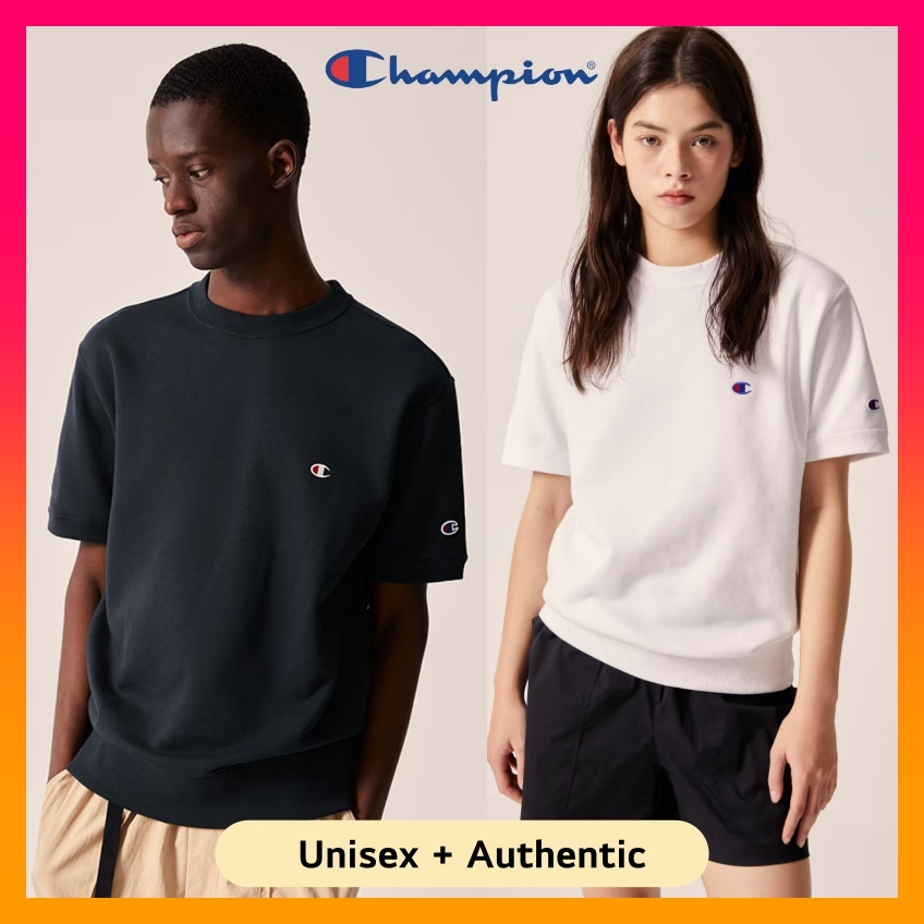 CHAMPION Champion French Terry Short Sleeve Sweatshirts (5color)