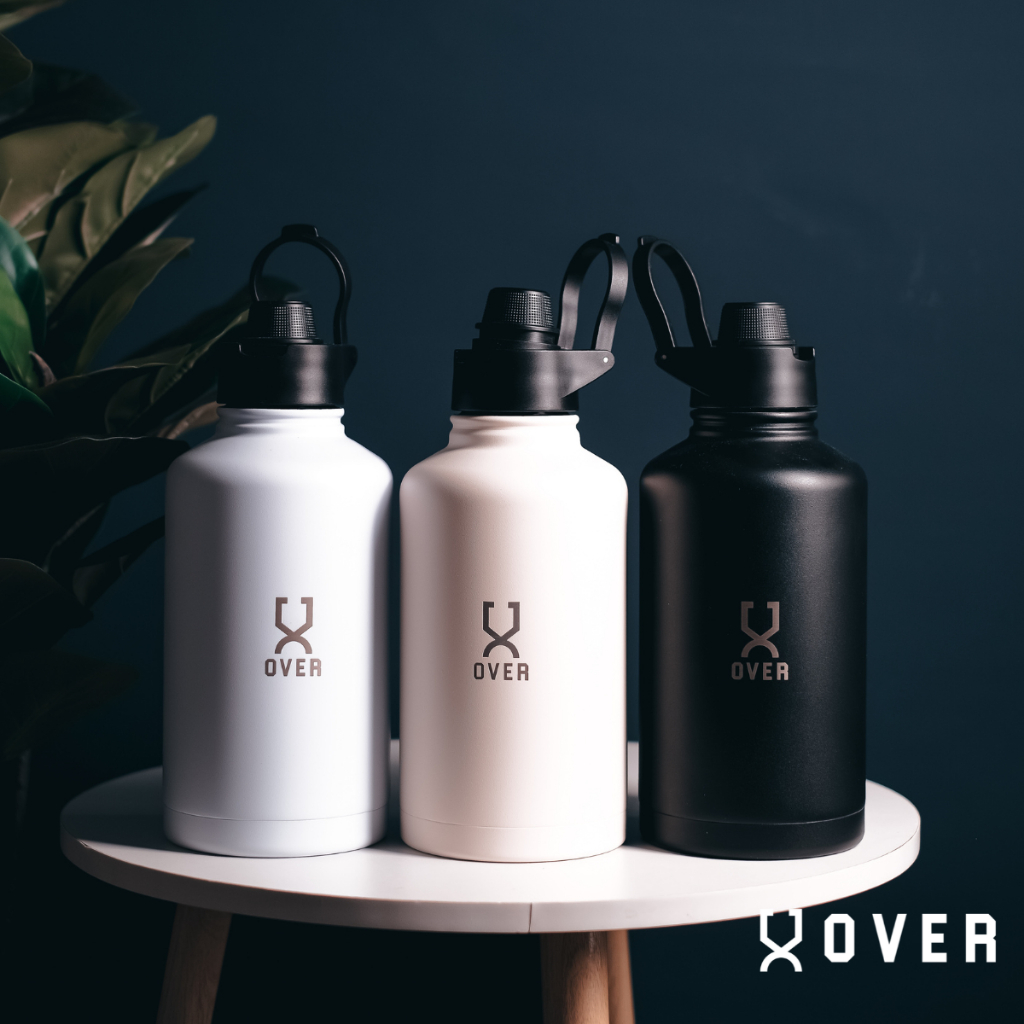 OVER 1.8L Big Capacity Flask Stainless Steel Vacuum Insulated Double-Wall Sports Thermo Flask