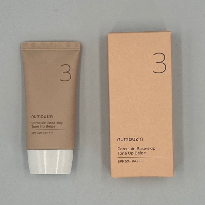 [numbuzin] No.3 Porcelain Base-skip Tone Up Beige SPF50+ PA++++ 50ml