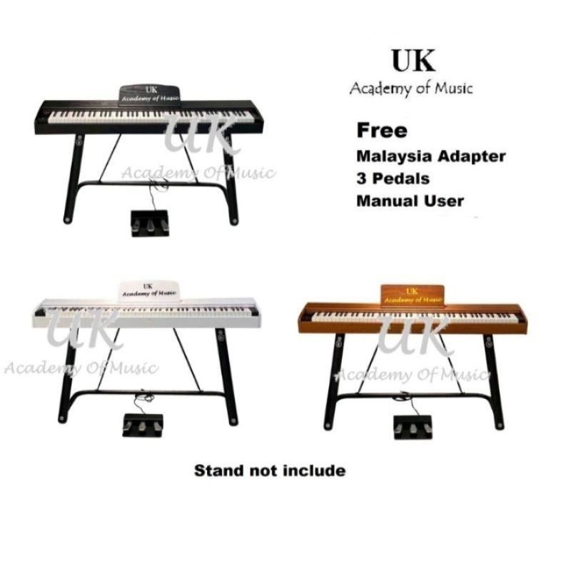 ( Bluetooth) UK Exam Grade / Master Grade 88 Keys Piano Hammer Action Fully Weighted Keys + 3 Pedals