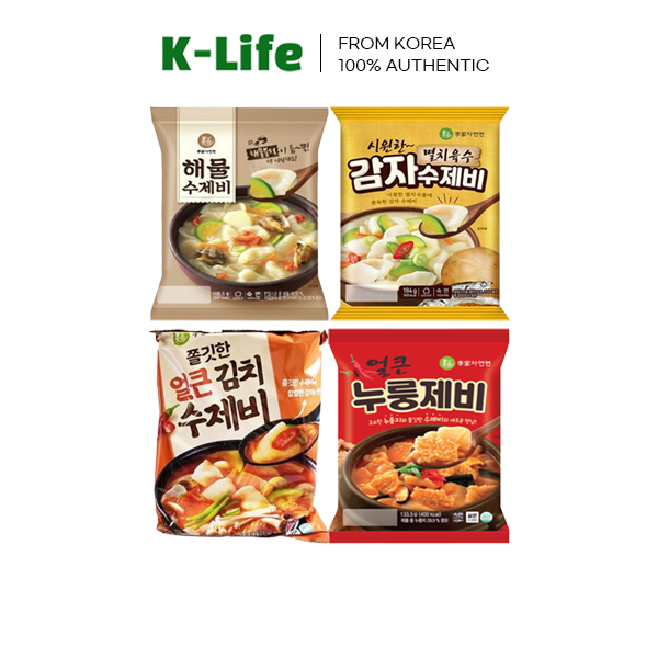 IGA NATURAL NOODLE｜Chewy Sujebi｜Seafood / Potato / Spicy Kimchi / Nurungji｜Korean Food