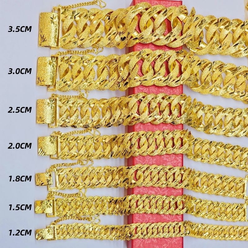 Gelang Tangan Lipan Hollow Lipan Adira W01 Emas saduran24k Emas Titanium Emas Bangkok 2025 A16