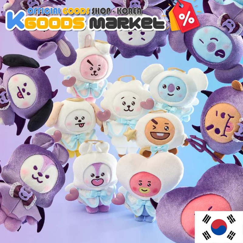 BT21 ANGEL AND VILLAIN KEYRING DOLL