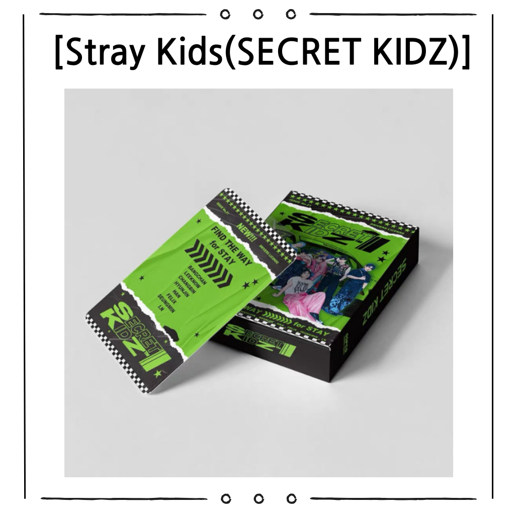 Stray Kids Photo Card Goods 55 Pieces (SECRET KIDZ) Collectibles - Exclusive K-pop Merchandise