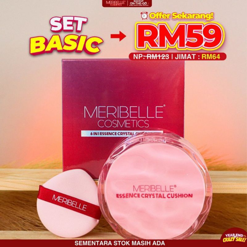READY STOK ESSENCE CRYSTAL CUSHION AUTO GLOWIING , CEPAT PANTAS BERSIAP