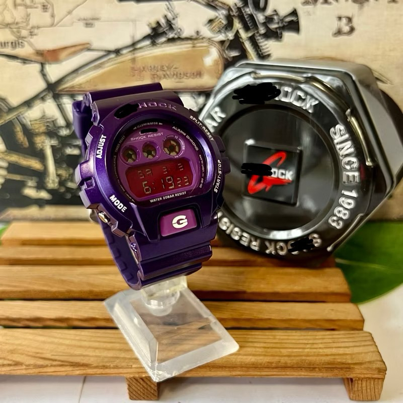 (Readystock) Gshk CC6 Purple Cermin kaca, Jam tangan lelaki, murah