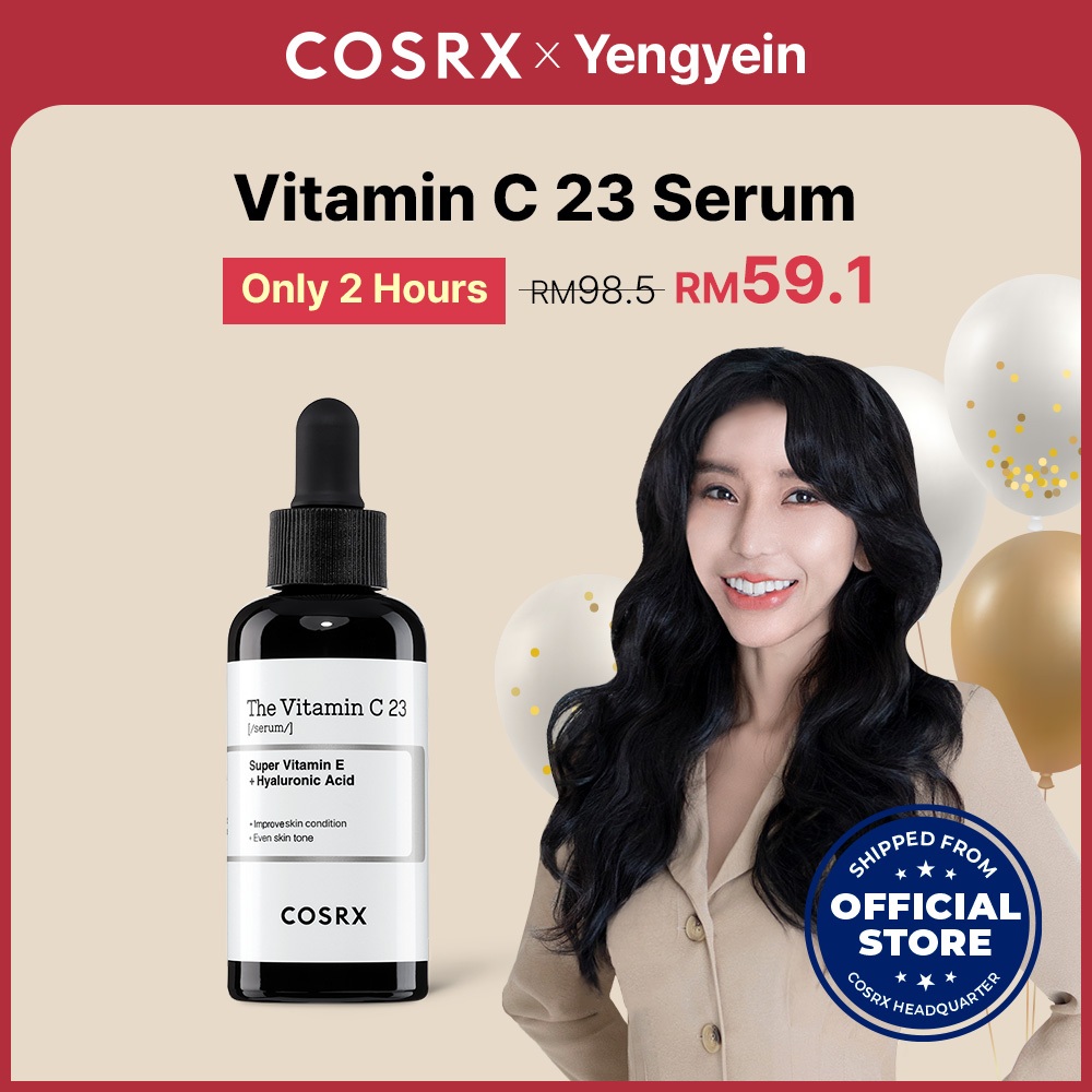 [LENGYEIN & COSRX OFFICIAL] The RX Derm serums, The Niacinamide 15 20ml, The Vitamin C 23 20g, The Hyaluronic 3 20ml