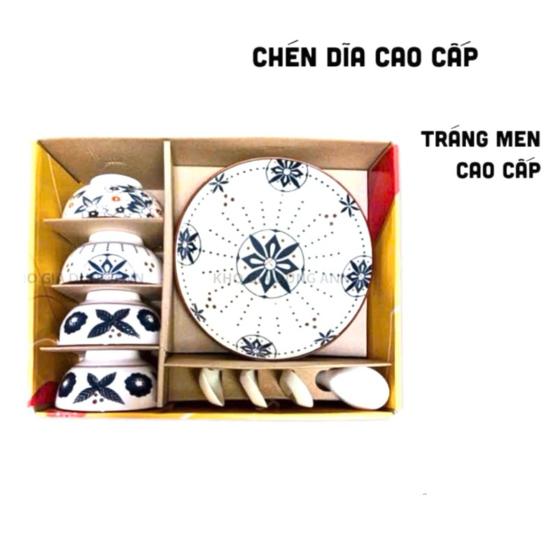 BỘ CHÉN DĨA MEN CAO CẤP-HIGH QUALITY ENAMEL DINNER SET