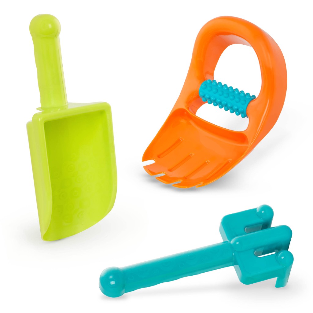 [B.Toys] Sand Diggers Shovel, Rake & Claw - Beach Toys, Outdoor Toys, Digging, Sand Play