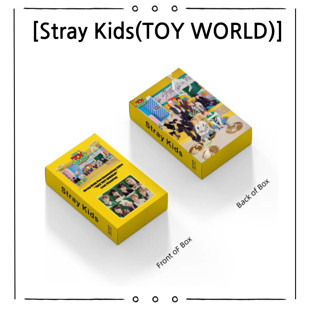 Stray Kids Photo Cards Goods (TOY WORLD) Collectibles Sheets 55 - Limited Edition K-pop Merchandise