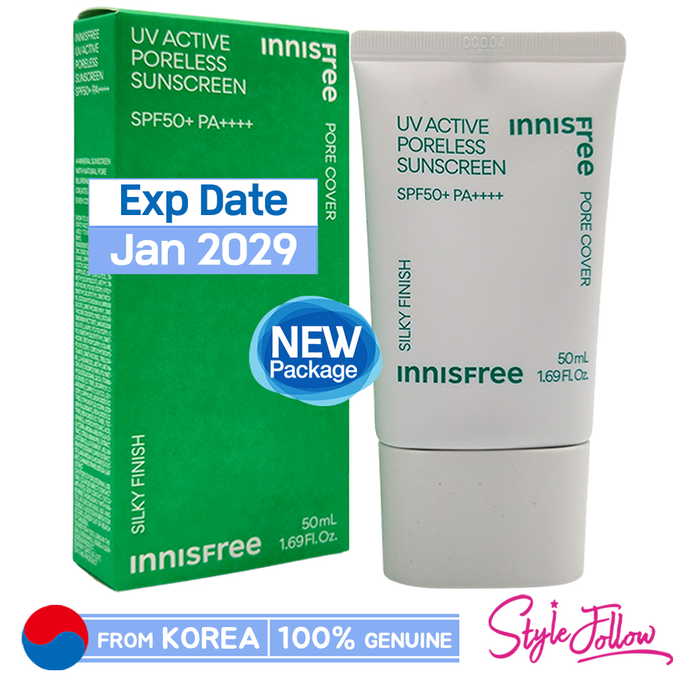 [INNISFREE] UV Active Poreless Sunscreen 50ml (SPF50+/PA++++)