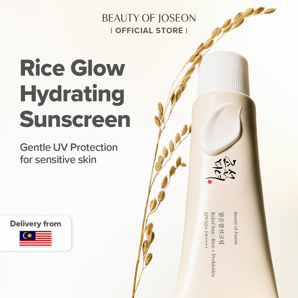 Beauty of Joseon Relief Sun : Rice + Probiotics SPF50+ PA++++ 50ml Hydrating Sunscreen No White Cast untuk Kulit Sensitif