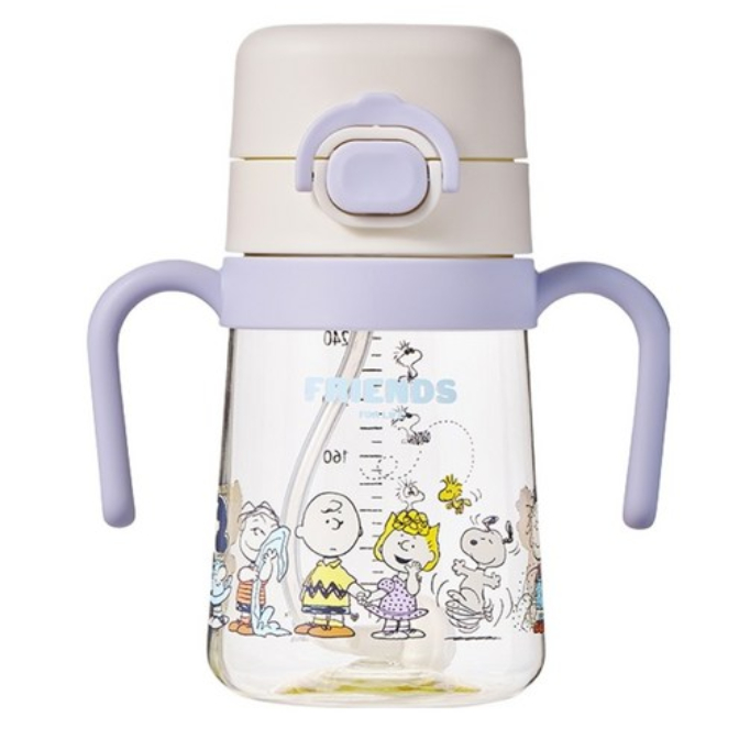 LocknLock SNOOPY ONE TOUCH PPSU STRAW CUP 310ML