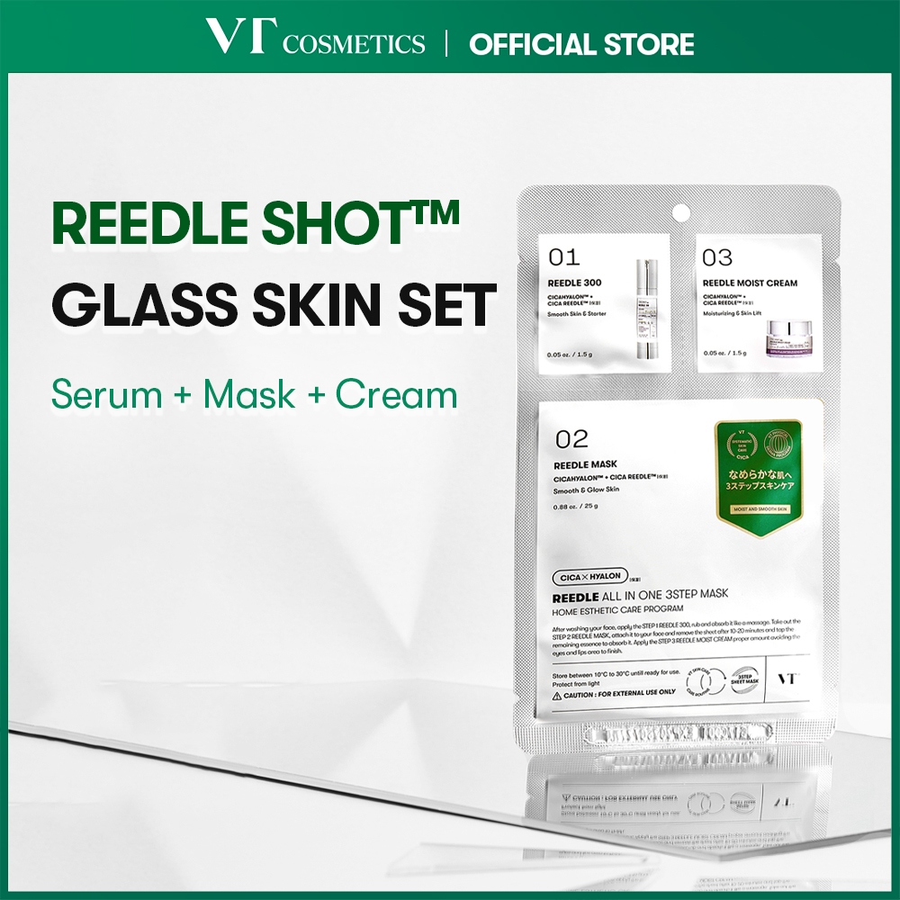 [VT] REEDLE SHOT ALL IN ONE 3STEP MASK Microneedling, Dead Skin Cell Care, Skin Elasticity Care
