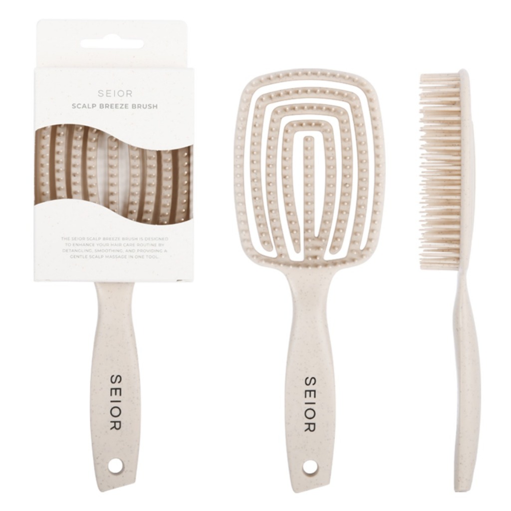 Seior Scalp Breeze Hair Brush Detangling Comb Scalp Massager Volume Hair Brush Anti Sta…