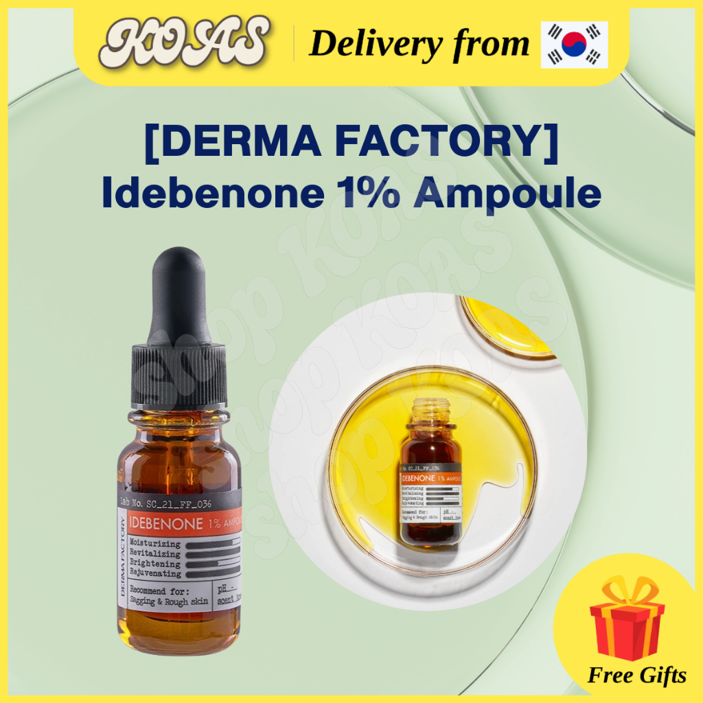 Idebenone 1% Ampoule 10ml Brightening Firming Serum