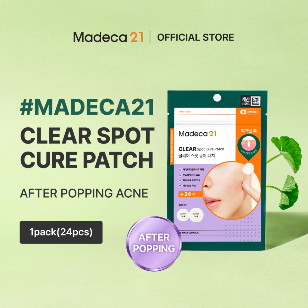 [Madeca21] Clear Spot Cure Patch 1pack 24pcs - After Popping Acne
