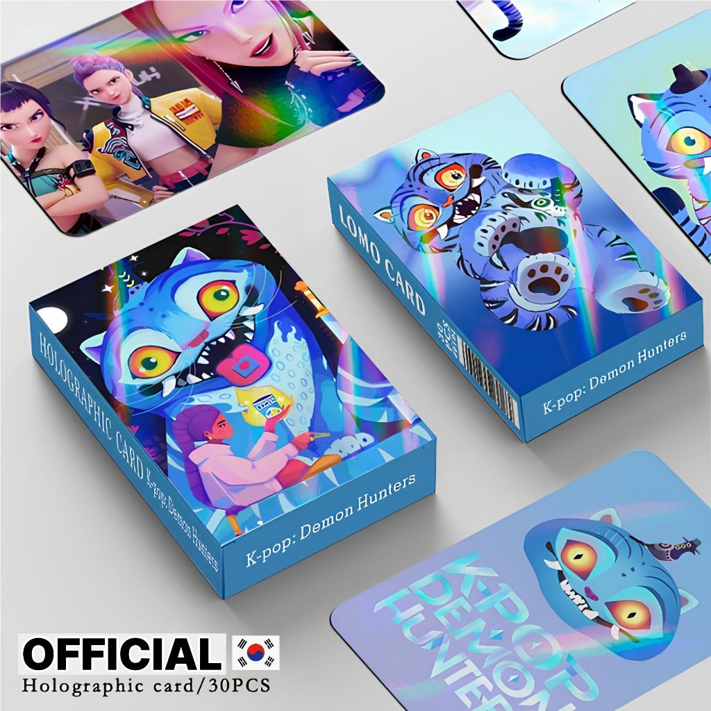 [Netflix] K-Pop Demon Hunters Official Merch - Huntrix / Saja Boys [Photo Card] (Rumi, Zoey, Mira) - Trending 2025