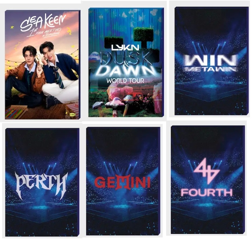 SG Seller: GMMTV Photo Set Sea Keen Fan Meeting Riser Lykn Dawn World Tour Riser Win Perth Gemini Fourth