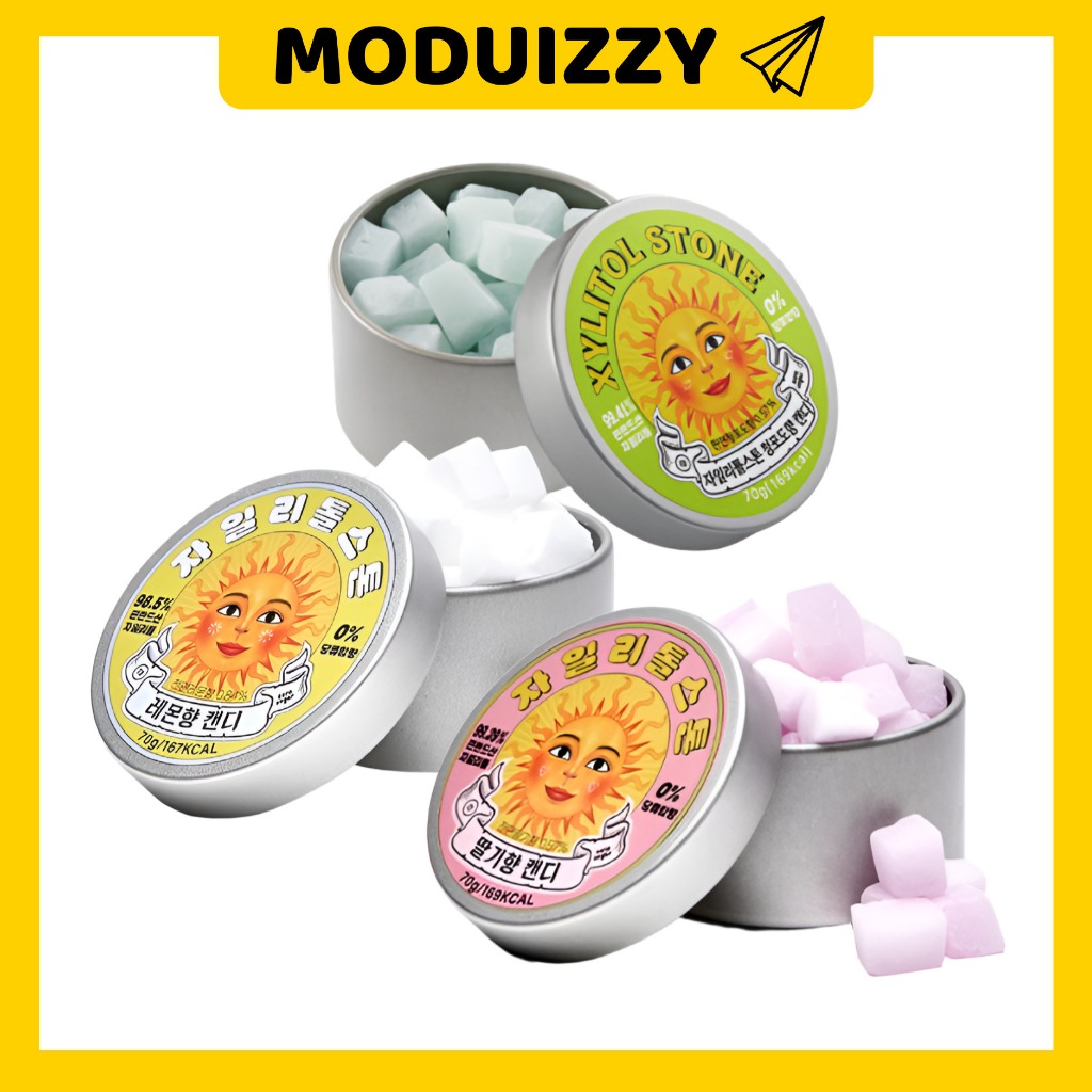 [★ Xylitol Stone ★]  * Ready to stock * Sugar Free /  Diet 10kcal Oral Care Candy 70g From Korea / Made in Korea MODUIZZY