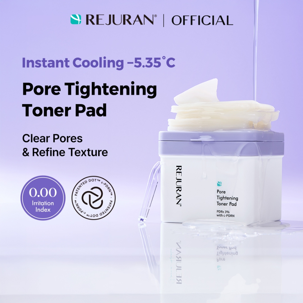 [REJURAN] Pore Tightening Toner Pad 220mL / 60 pads | Pore Care, Cooling, Exfoliating, Sebum Control