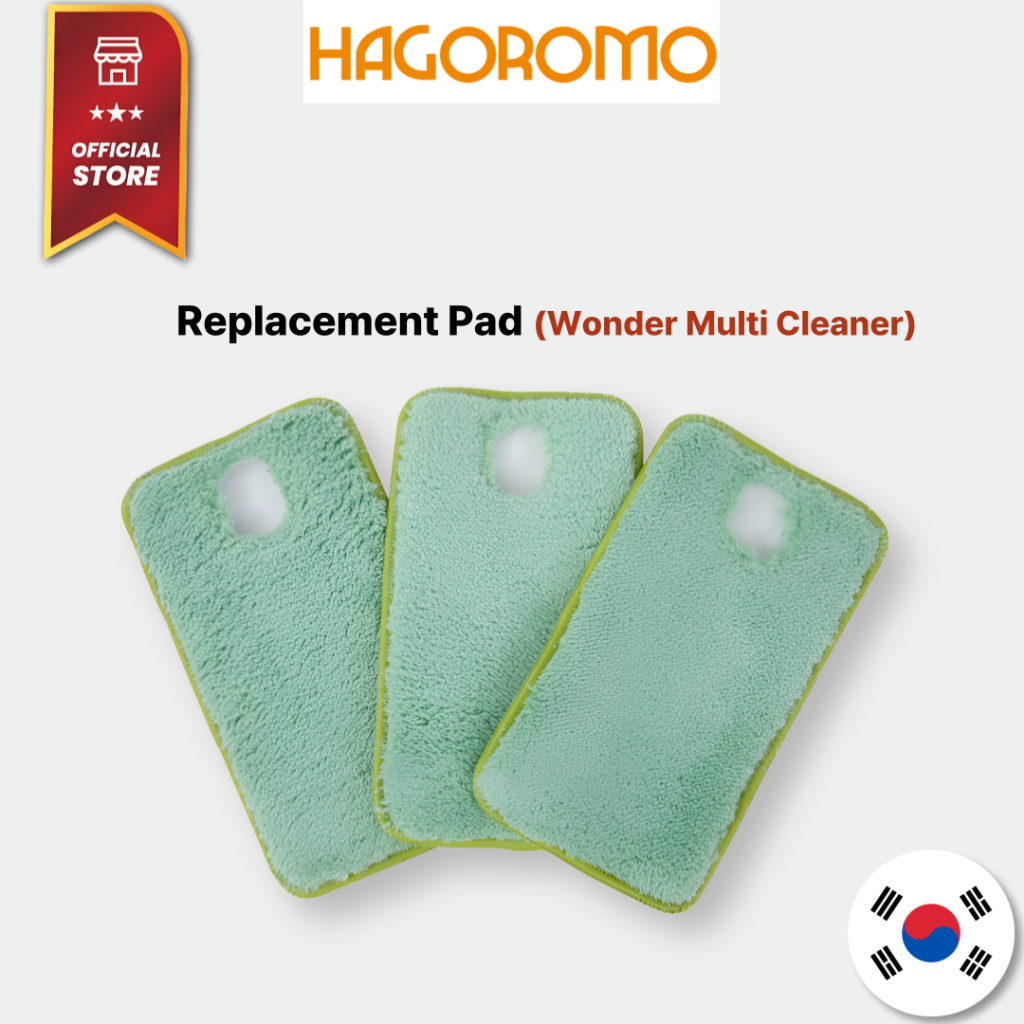 [Official] Hagoromo Wonder Multi Cleaner Replacement Pad 1Box (Green/3Pcs), Use with Water-based chalk, Easy to Attach, Strong Cleaning Power, Good quality, Made in Korea🇰🇷, Best
