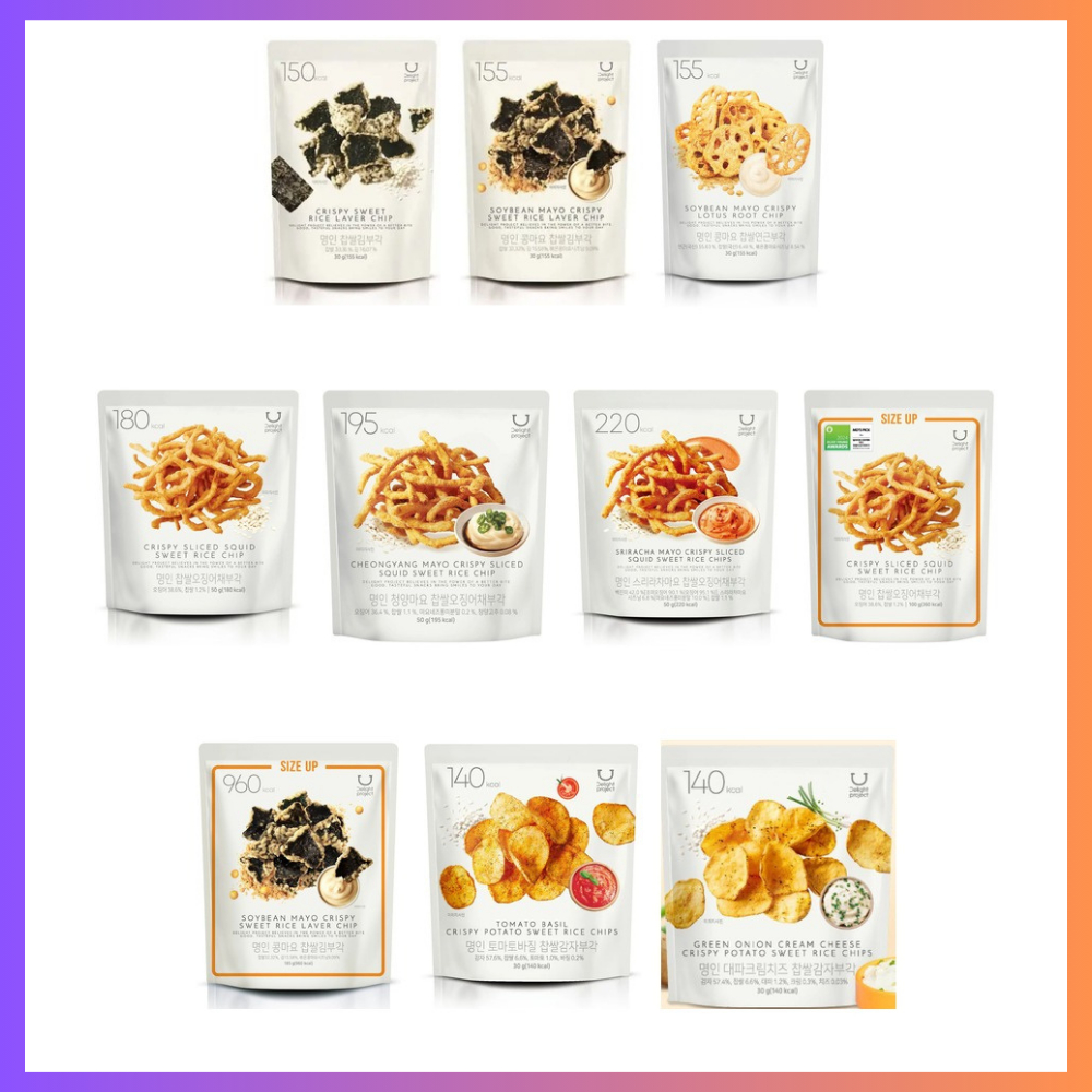 Delight project] Korean traditional chips Master Bugak-Rice Laver Chip/Soybean Mayo Cri…