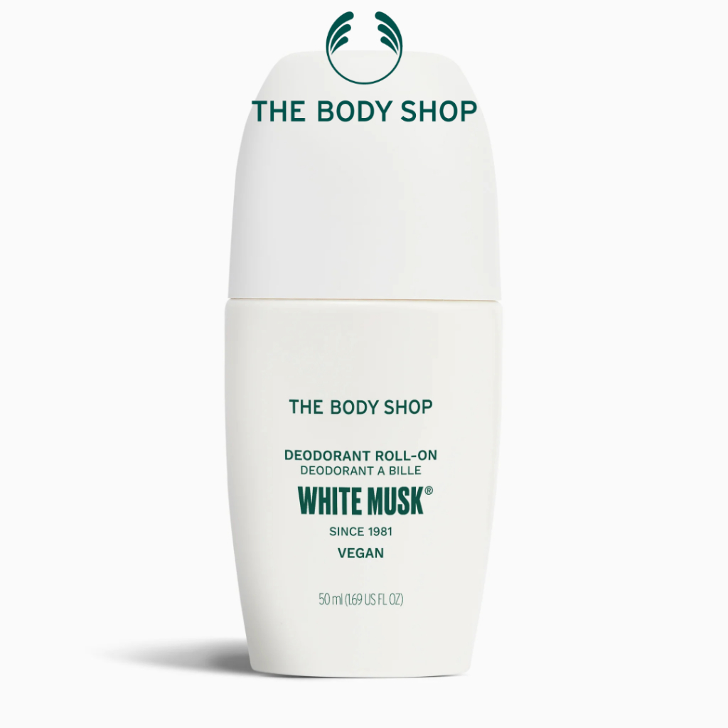 THE BODY SHOP Deodorant Roll-On White Musk 50ml Iconic Musk Scent Antiperspirant Freshness