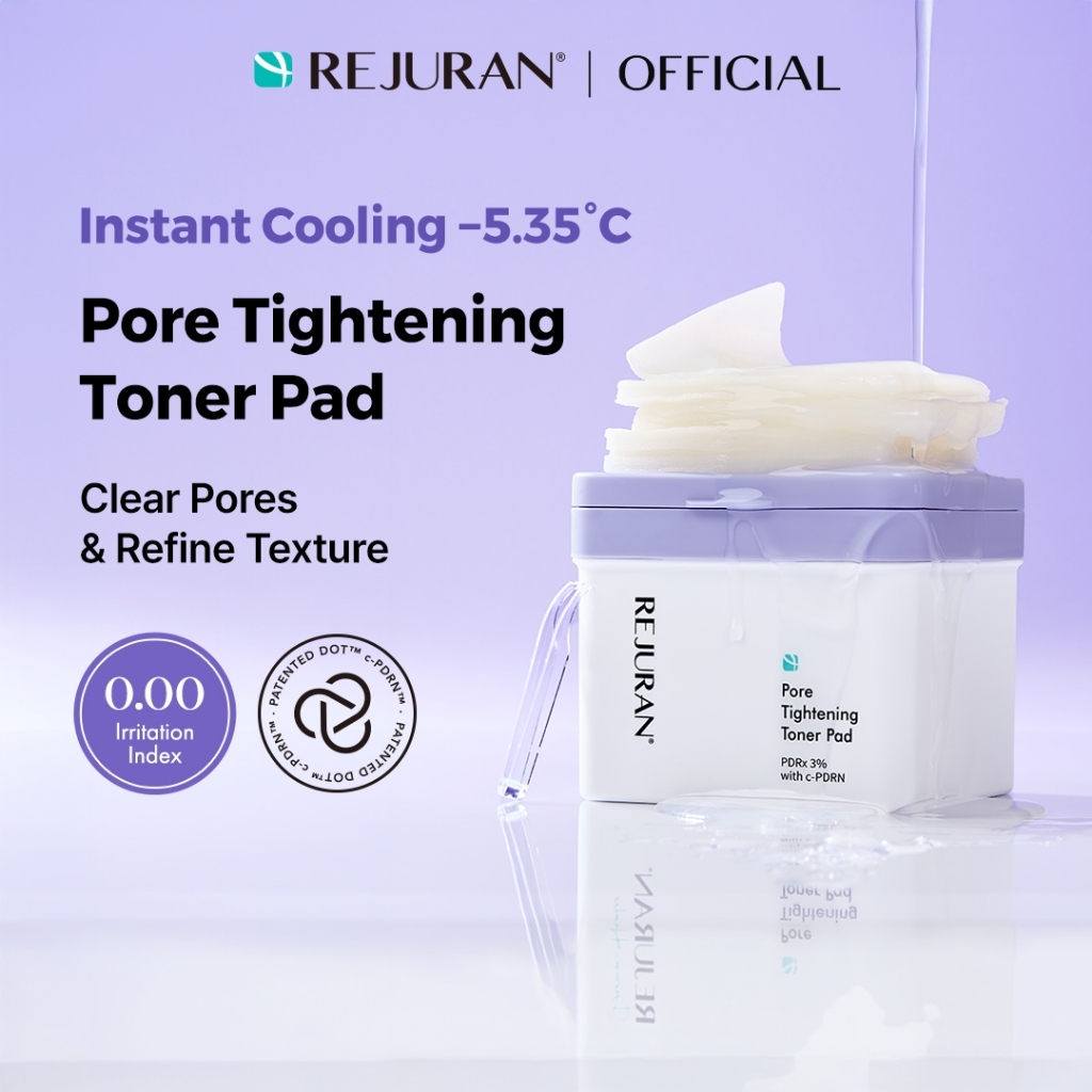 [REJURAN] Pore Tightening Toner Pad 220mL / 60 pads | Pore Care, Cooling, Exfoliating, Sebum Control