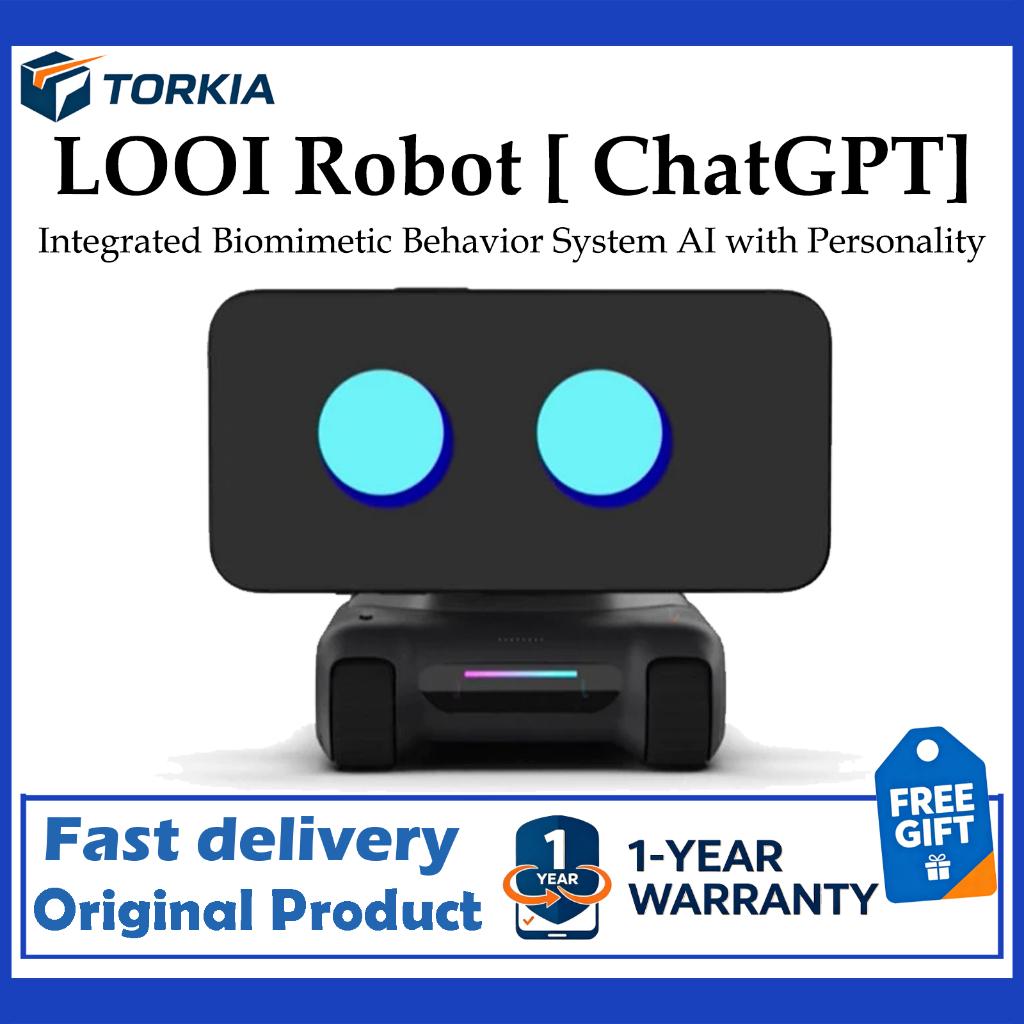 [NEW] LOOI Robot ChatGPT Integrated Biomimetic Behavior System AI with Personality 10W Wireless Phone Charging