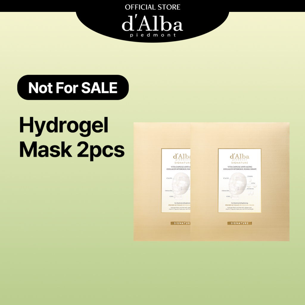 [Not for Sale] d'Alba Signature Vita Capsule Anti-Aging Collagen Hydrogel Mask*2EA