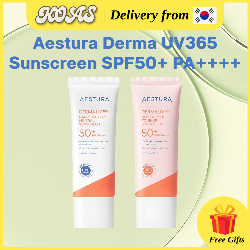 Derma UV 365 Barrier Moisture Mineral & Red Calming Tone-Up Sunscreen SPF PA50 ++++, 40ml