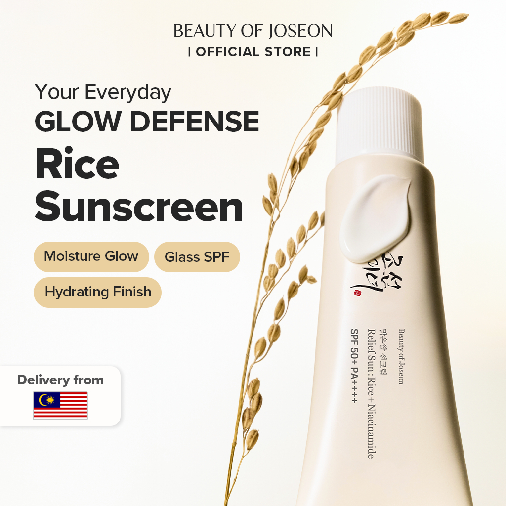 Beauty of Joseon Relief Sun : Rice + Probiotics SPF50+ PA++++ 50ml Hydrating Sunscreen No White Cast untuk Kulit Sensitif