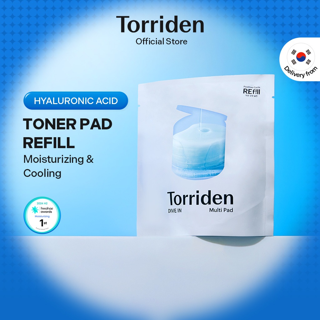 [Torriden Official] DIVE IN Low Molecular Hyaluronic Acid Multi Pad for Pore Minimizing & Redness Relief & Exfoliating, Refill 80ea