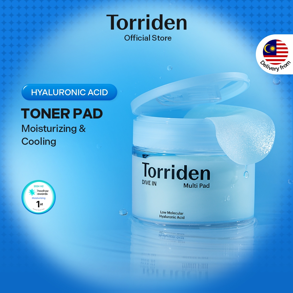 [Torriden Official] DIVE IN Low Molecular Hyaluronic Acid Multi Pad for Pore Minimizing & Redness Relief & Exfoliating, 80ea