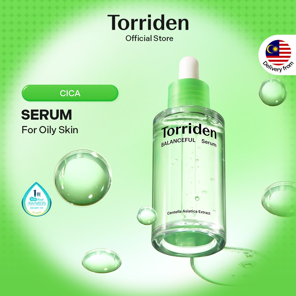 [Torriden Official] BALANCEFUL Cica Serum for Sebum and Dead Skin Cells, Relieve Redness, for acne prone skin, 50ml