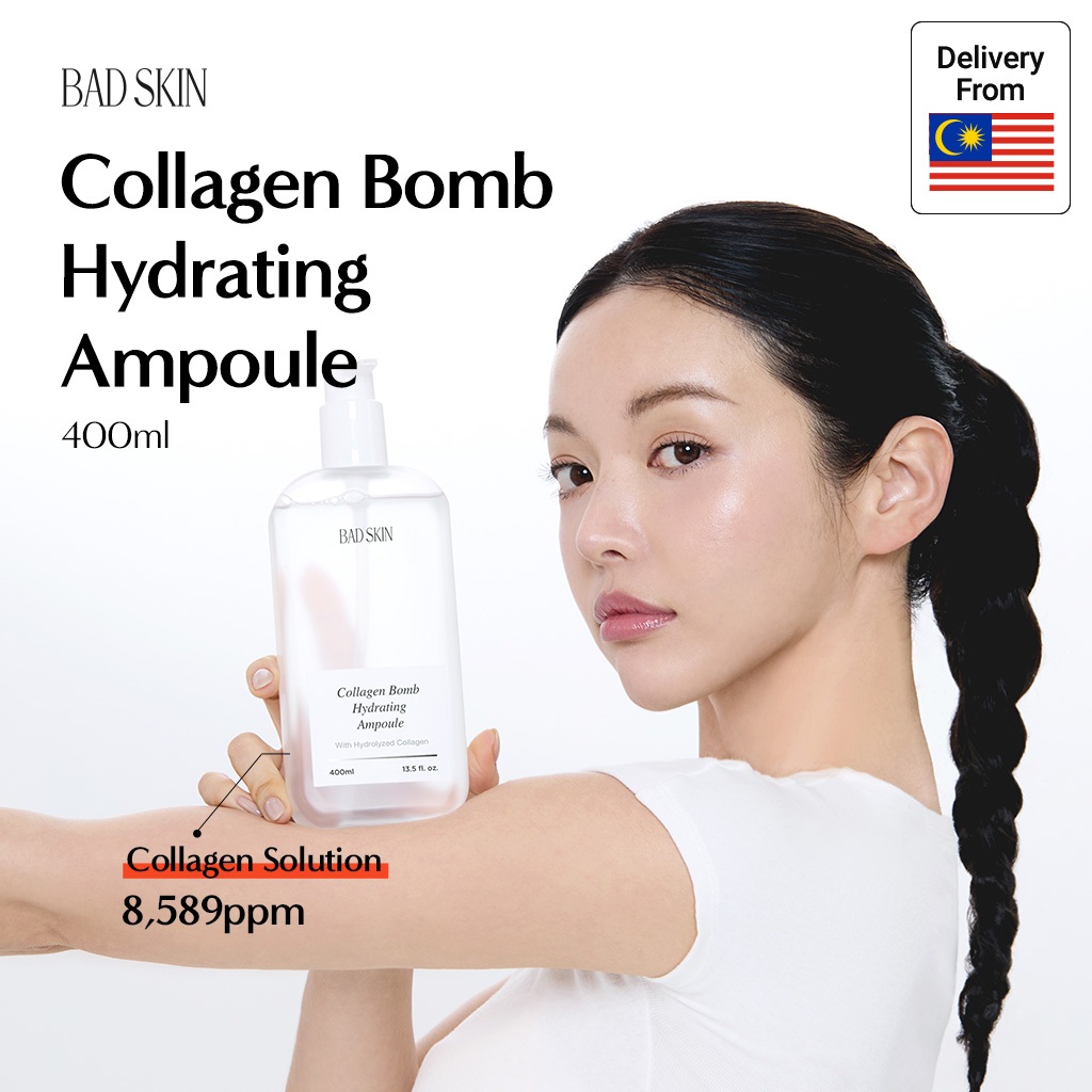 [BADSKIN KOREA] Collagen Bomb Hydrating Ampoule 400ml, Marine fish collagen, anti -aging, deep moisturizing