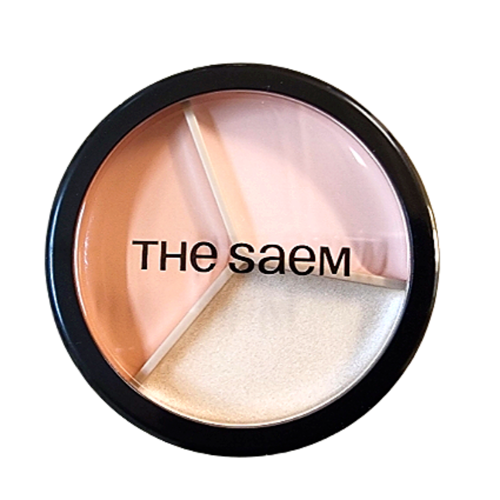 THE SAEM Cover Perfection Concealer 13.5g Triple Color Pot | Full Coverage Skin Tone Corrector
